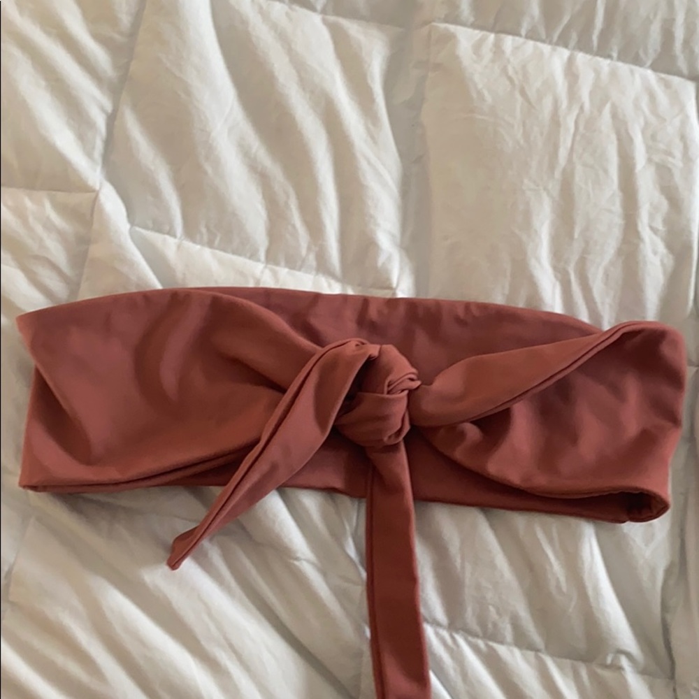 Salt suit bandeau tie top